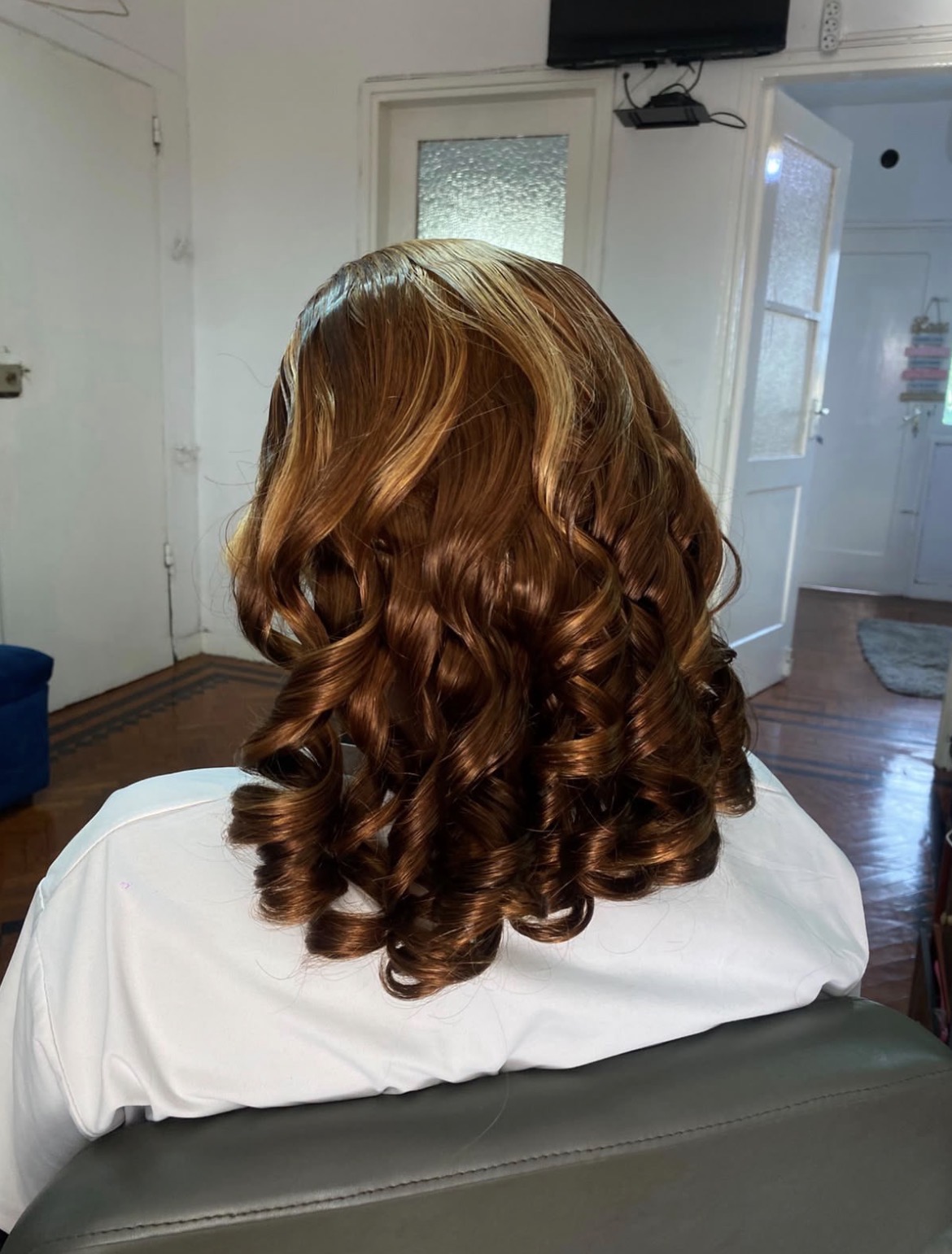 Penteado com caracóis
